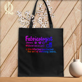 MyDesigns Black Tote/Rainbow Print / 15