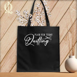 MyDesigns Black Tote/White Print / 15