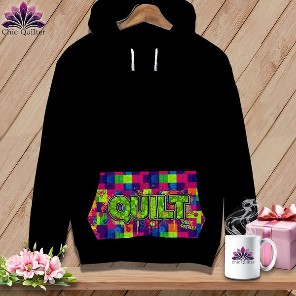 Apliiq hoodies black / xs Quilt Graffiti Piece Patrol - Premium Hoodie