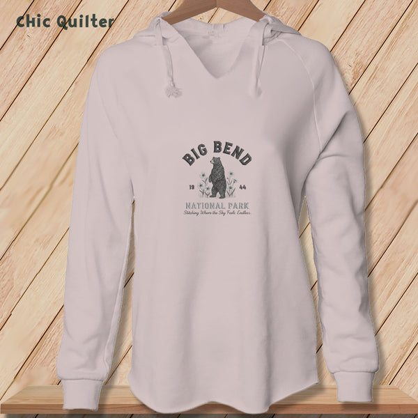 Apliiq hoodies Blush / xs Big Bend National Park, Stitchin In Beauty ~ Hooded Sweatshirt