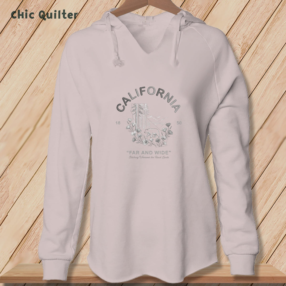 Apliiq hoodies Blush / xs California, Stitchin In Beauty ~ Hooded Sweatshirt
