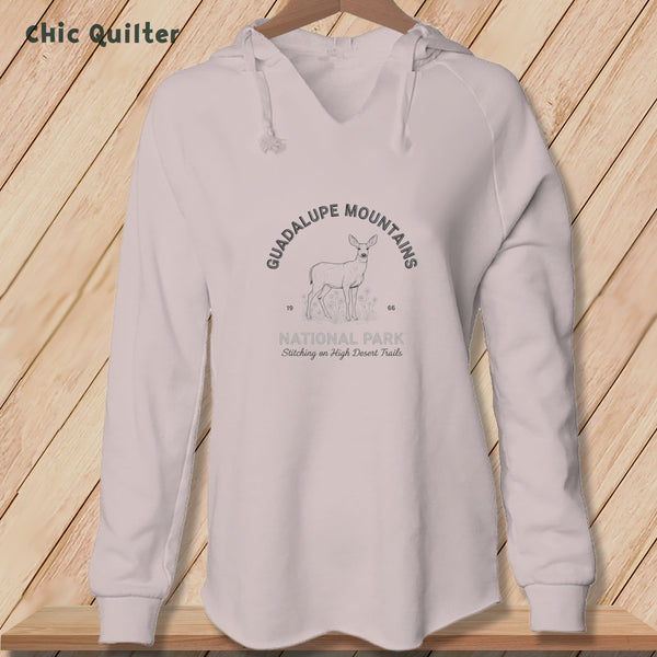 Apliiq hoodies Blush / xs Guadalupe Mountains National Park, Stitchin In Beauty ~ Hooded Sweatshirt