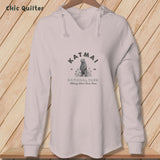 Apliiq hoodies Blush / xs Katmai National Park Standing Bear, Stitchin In Beauty ~ Hooded Sweatshirt