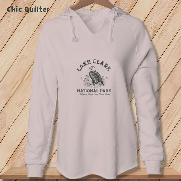 Apliiq hoodies Blush / xs Lake Clark National Park, Stitchin In Beauty ~ Hooded Sweatshirt