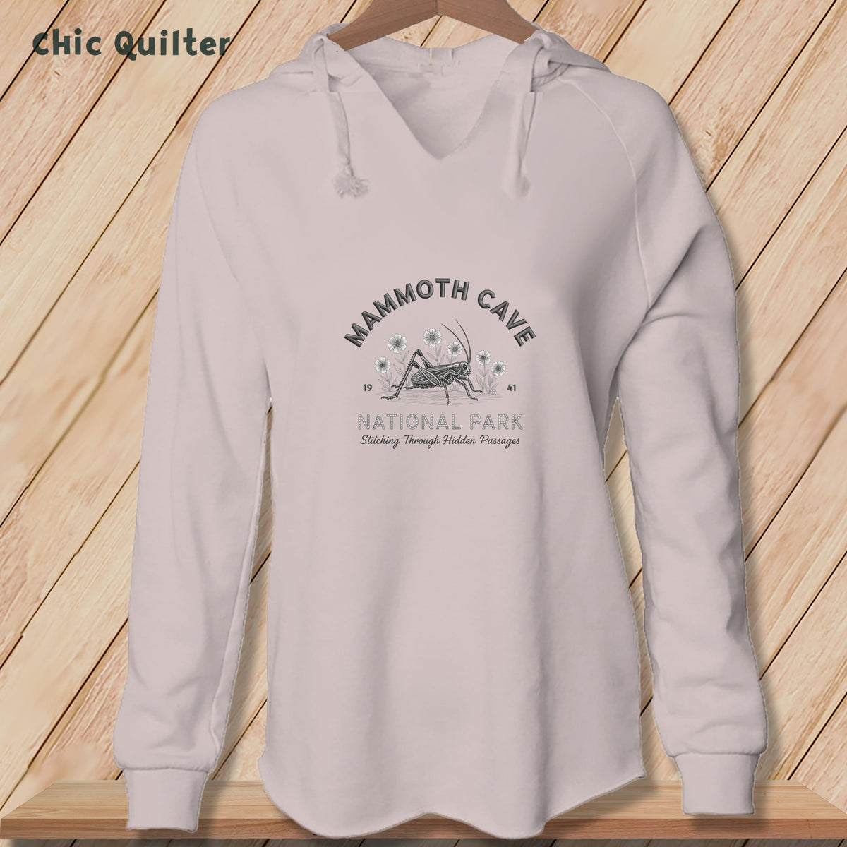 Apliiq hoodies Blush / xs Mammoth Cave National Park, Stitchin In Beauty ~ Hooded Sweatshirt