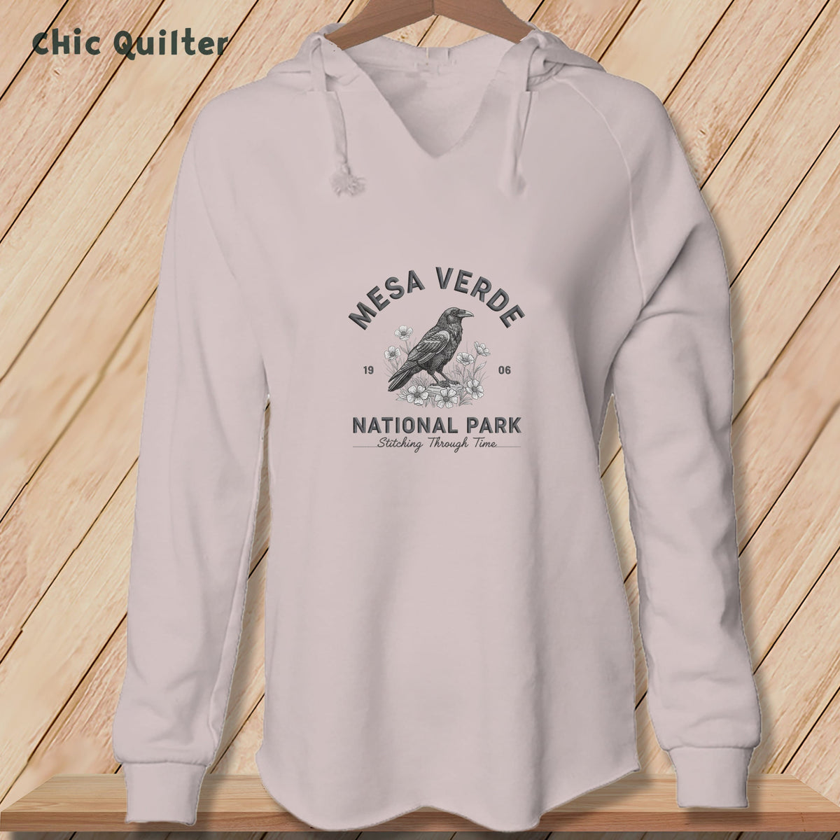 Apliiq hoodies Blush / xs Mesa Verde National Park, Stitchin In Beauty ~ Hooded Sweatshirt