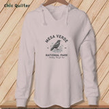Apliiq hoodies Blush / xs Mesa Verde National Park, Stitchin In Beauty ~ Hooded Sweatshirt