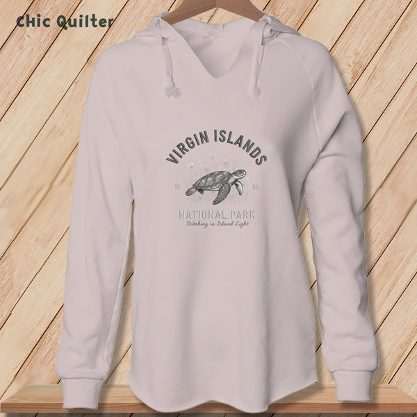 Apliiq hoodies Blush / xs Virgin Islands National Park, Stitchin In Beauty ~ Hooded Sweatshirt