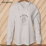 Apliiq hoodies Bone / xs Alabama, Stitchin In Beauty ~ Hooded Sweatshirt