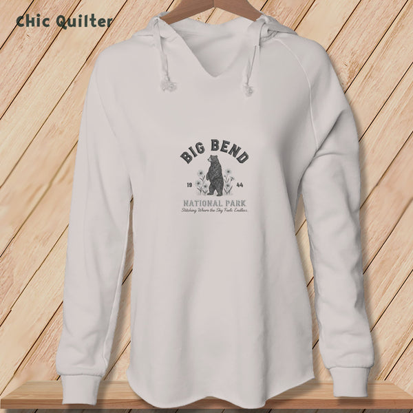 Apliiq hoodies Bone / xs Big Bend National Park, Stitchin In Beauty ~ Hooded Sweatshirt