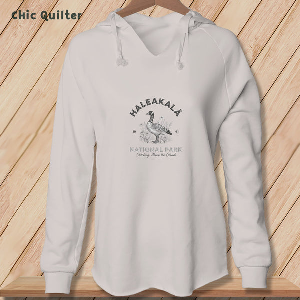 Apliiq hoodies Bone / xs Haleakalā National Park, Stitchin In Beauty ~ Hooded Sweatshirt