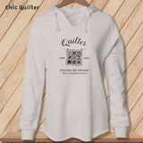Apliiq hoodies Bone / xs Quilter ~ Hand Made ~ Hooded Lightweight Sweatshirt