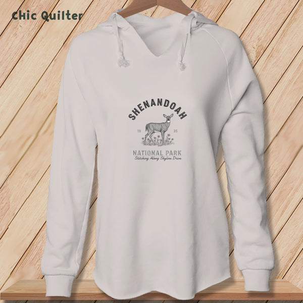 Apliiq hoodies Bone / xs Shenandoah National Park, Stitchin In Beauty ~ Hooded Sweatshirt