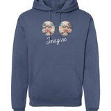 Apliiq hoodies LImited Edition - Imagine Hoodie Blue Quilt Reflection - Denim