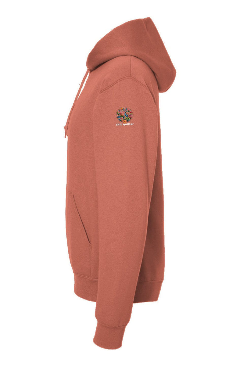 Apliiq hoodies LImited Edition - Imagine Hoodie Blue Quilt Reflection Sunset Coral