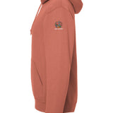 Apliiq hoodies LImited Edition - Imagine Hoodie Blue Quilt Reflection Sunset Coral