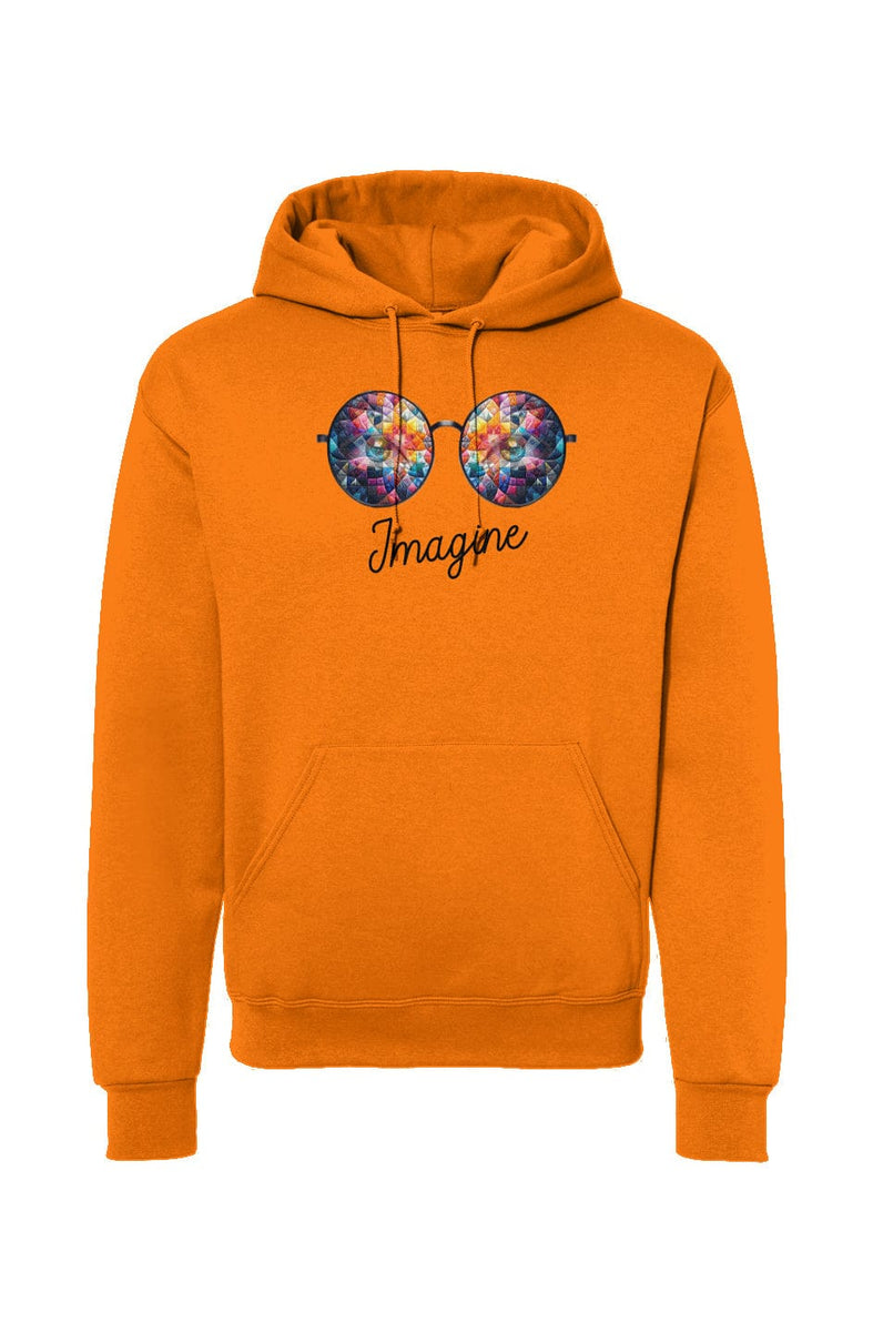 Apliiq hoodies LImited Edition - Imagine Hoodie Mutli-Color Quilt Safety Orange