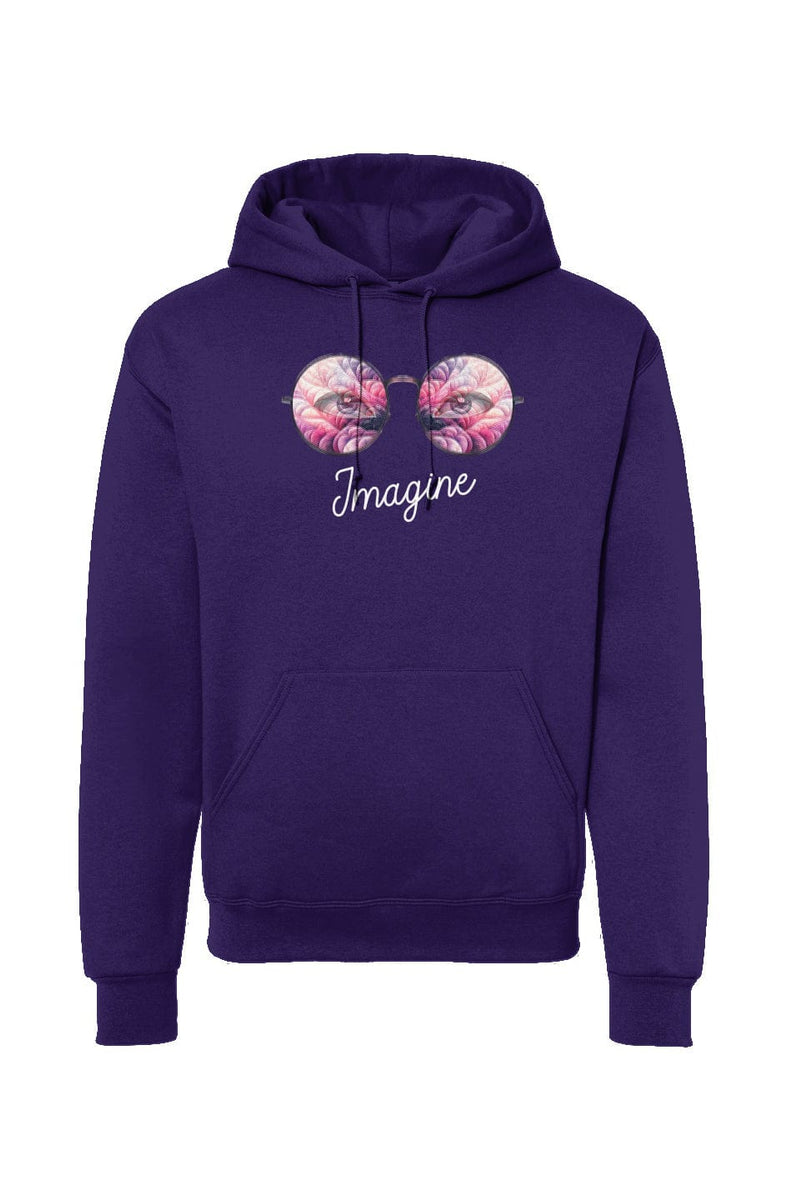 Apliiq hoodies LImited Edition - Imagine Hoodie Pink Quilt Reflection - Deep Purple