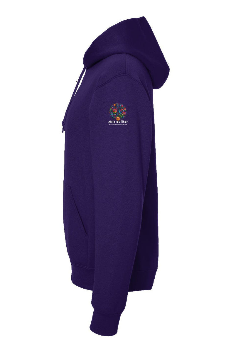 Apliiq hoodies LImited Edition - Imagine Hoodie Pink Quilt Reflection - Deep Purple