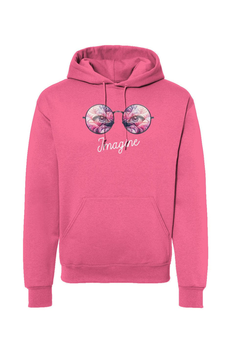 Apliiq hoodies LImited Edition - Imagine Hoodie Pink Quilt Reflection - Neon Pink