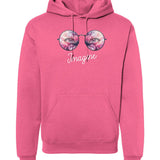 Apliiq hoodies LImited Edition - Imagine Hoodie Pink Quilt Reflection - Neon Pink