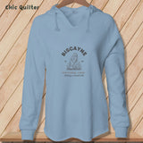 Apliiq hoodies Misty Blue / xs Biscayne National Park, Stitchin In Beauty ~ Hooded Sweatshirt