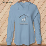 Apliiq hoodies Misty Blue / xs Great Basin National Park, Stitchin In Beauty ~ Hooded Sweatshirt