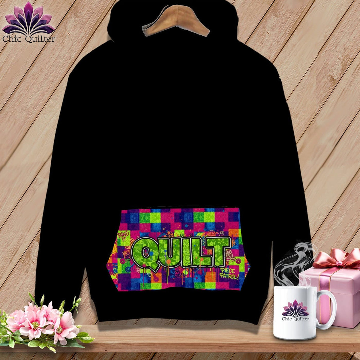 Apliiq hoodies Quilt Graffiti Piece Patrol - Premium Hoodie