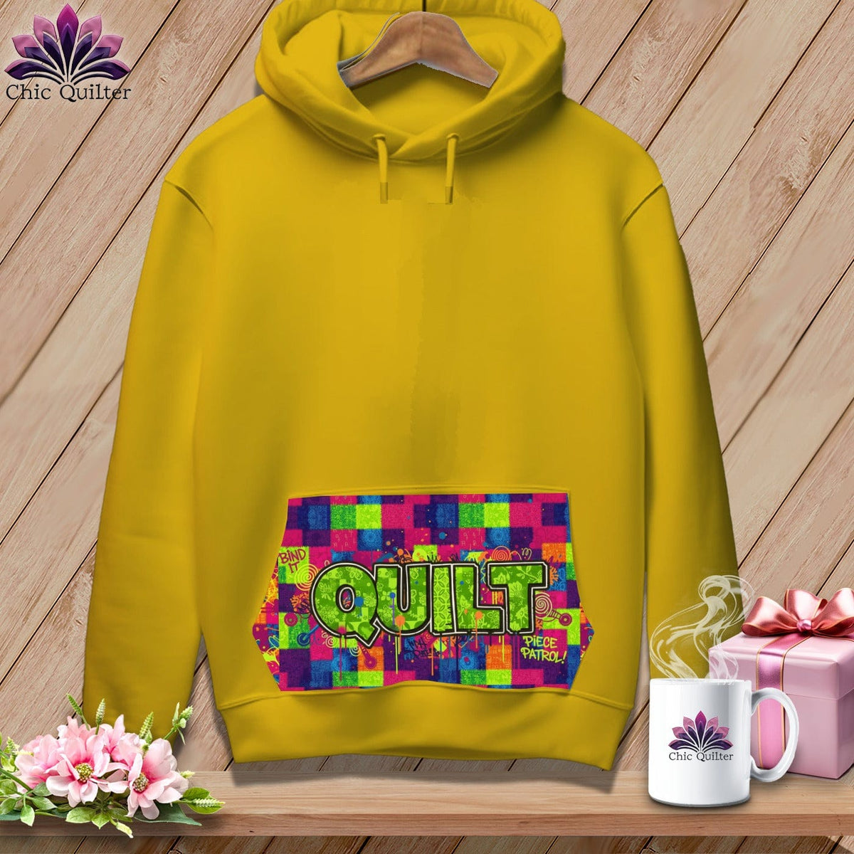 Apliiq hoodies Quilt Graffiti Piece Patrol - Premium Hoodie