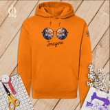 Apliiq hoodies s / Safety Orange LImited Edition - Imagine Hoodie Mutli-Color Quilt Safety Orange