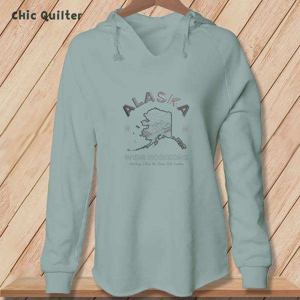 Apliiq hoodies Sage / xs Alaska, Stitchin In Beauty ~ Hooded Sweatshirt