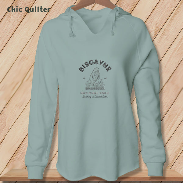 Apliiq hoodies Sage / xs Biscayne National Park, Stitchin In Beauty ~ Hooded Sweatshirt