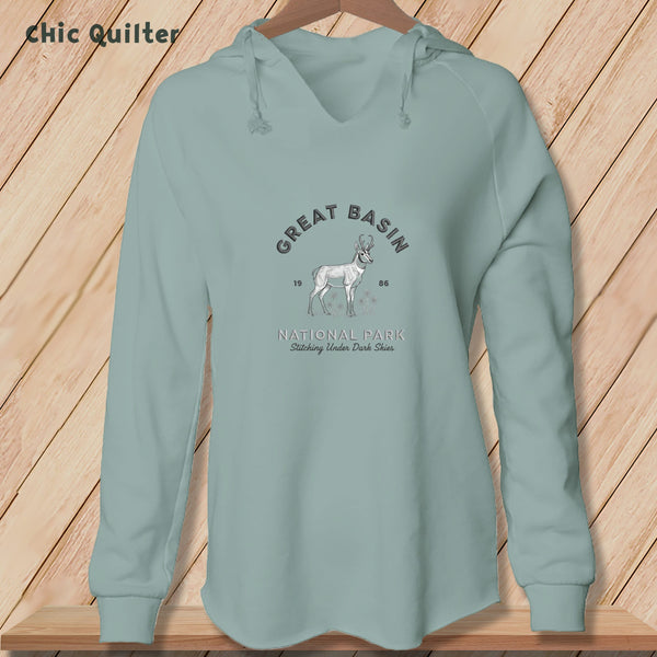 Apliiq hoodies Sage / xs Great Basin National Park, Stitchin In Beauty ~ Hooded Sweatshirt