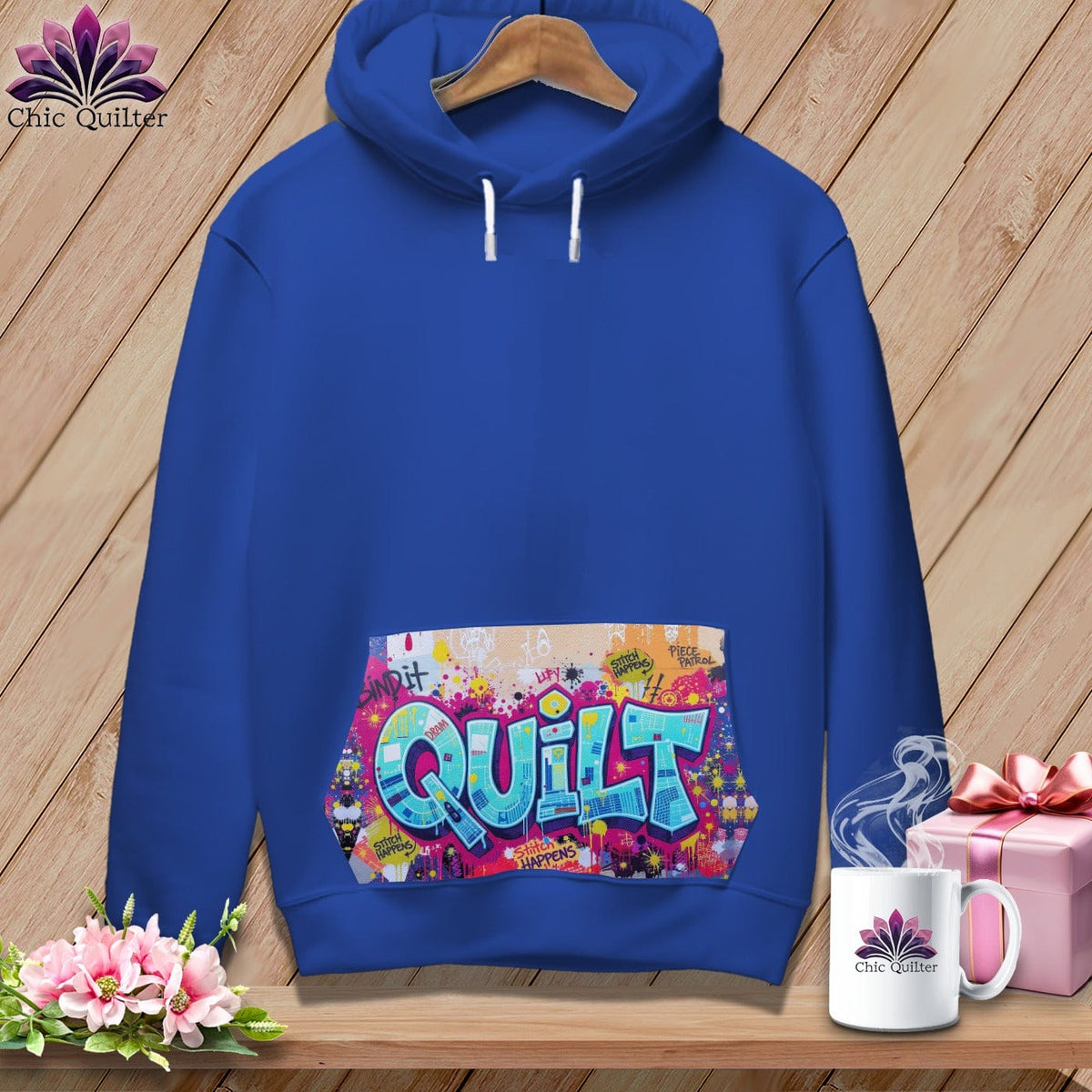 Apliiq hoodies true royal / xs Quilt Riot ~ Premium Hoodie