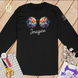 MyDesigns Imagine Quilt Reflection in Multi Colored ~Limited Edition Long Sleeve Tee