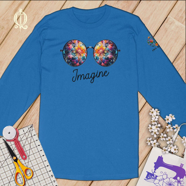 MyDesigns Imagine Quilt Reflection in Multi Colored ~Limited Edition Long Sleeve Tee