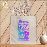 MyDesigns Natural Tote/Jewel Print / 15
