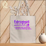 MyDesigns Natural Tote/Purple Print / 15