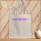 MyDesigns Natural Tote/Purple Print / 15