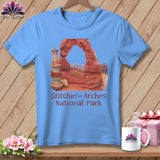 MyDesigns Physical Item Arches National Park, Stitchin' In ~ Relaxed Fit Tee