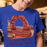 MyDesigns Physical Item Arches National Park, Stitchin' In ~ Relaxed Fit Tee