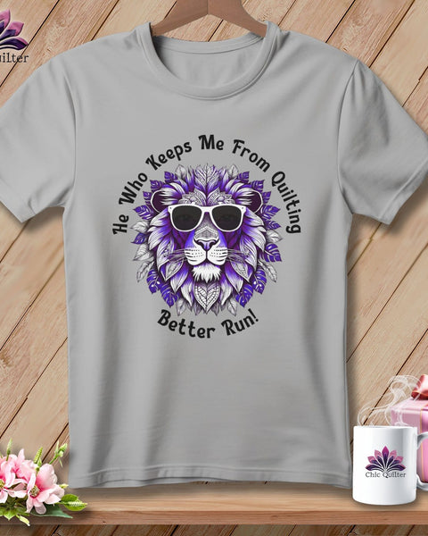 MyDesigns Physical Item Athletic Heather / S Better Run - Quilting Grape ~ Relaxed Fit Tee
