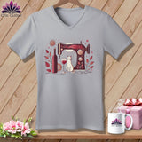 MyDesigns Physical Item Athletic Heather / S Meow ~ SuperSoft V-Neck Tee