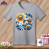 MyDesigns Physical Item Athletic Heather / S Sunset Dream Threads ~ SuperSoft V-Neck Tee