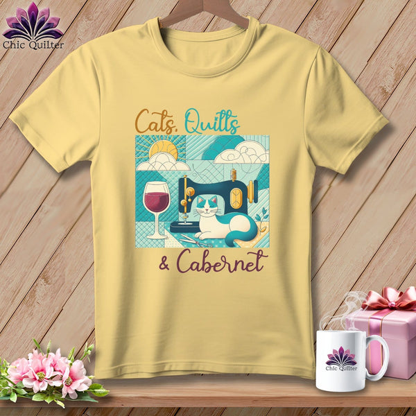 MyDesigns Physical Item Banana / S Cats Quilts and Cabernet ~ Premium Tee