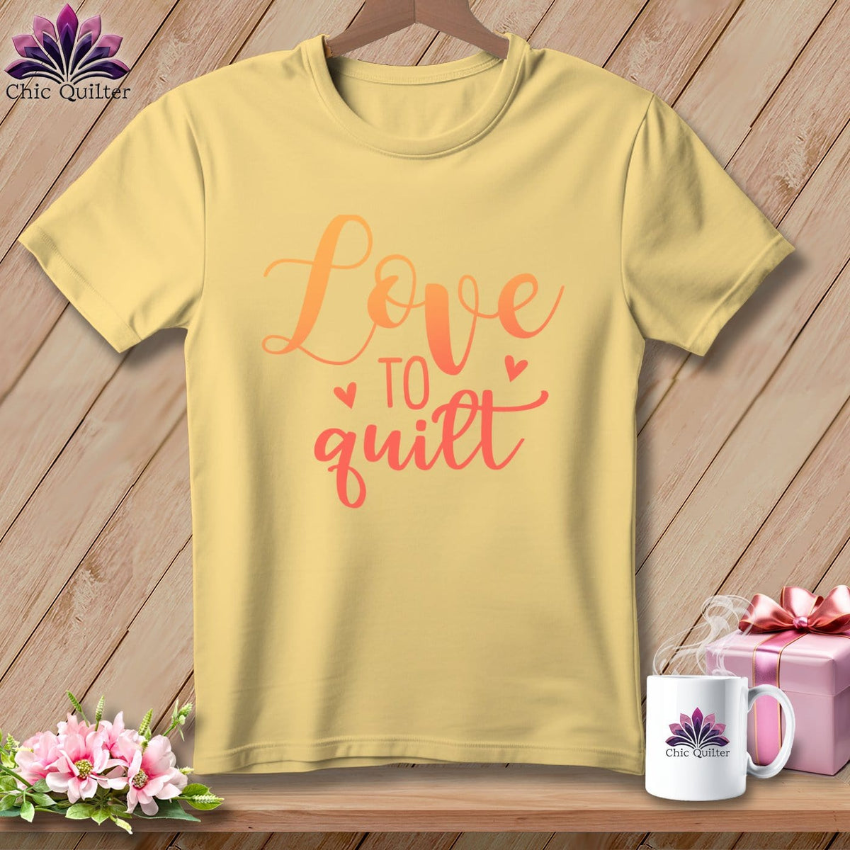 MyDesigns Physical Item Banana / S Love To Quilt ~Premium Tee