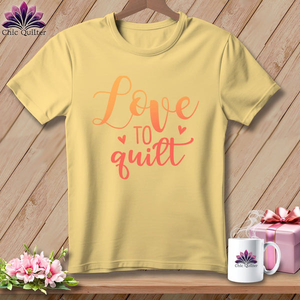 MyDesigns Physical Item Banana / S Love To Quilt ~Premium Tee
