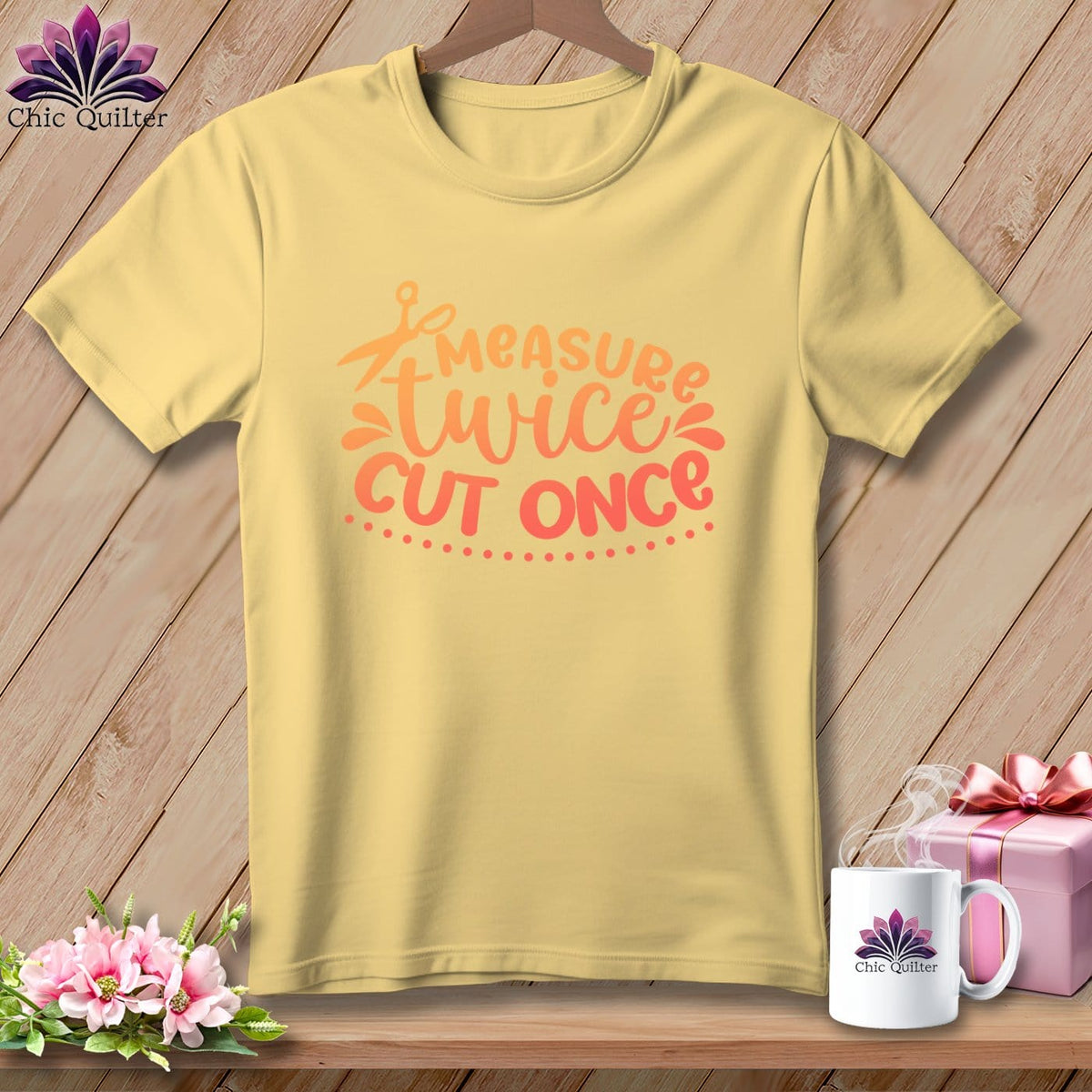 MyDesigns Physical Item Banana / S Measure Twice Cut Once ~Premium Tee