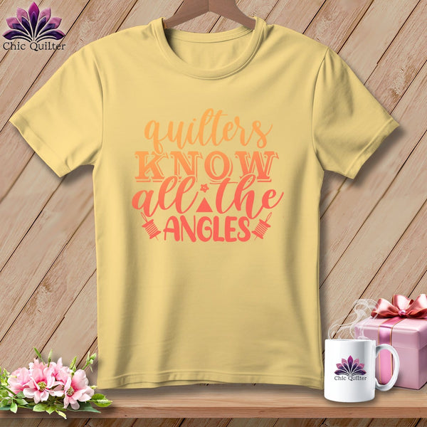 MyDesigns Physical Item Banana / S Quilters Know All the Angles ~Premium Tee