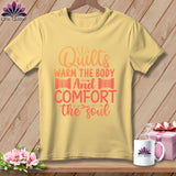 MyDesigns Physical Item Banana / S Quilts Warm the Body and Comfort the soul ~Premium Tee